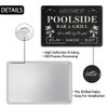 Welcome To Poolside Bar & Grill Metal Tin Sign Swimming