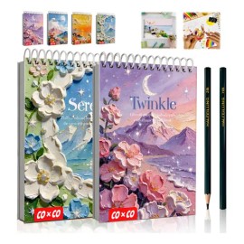 2pzs Cuaderos Acuarelas Sketchbooks De Dibujos 120 Hojas A4