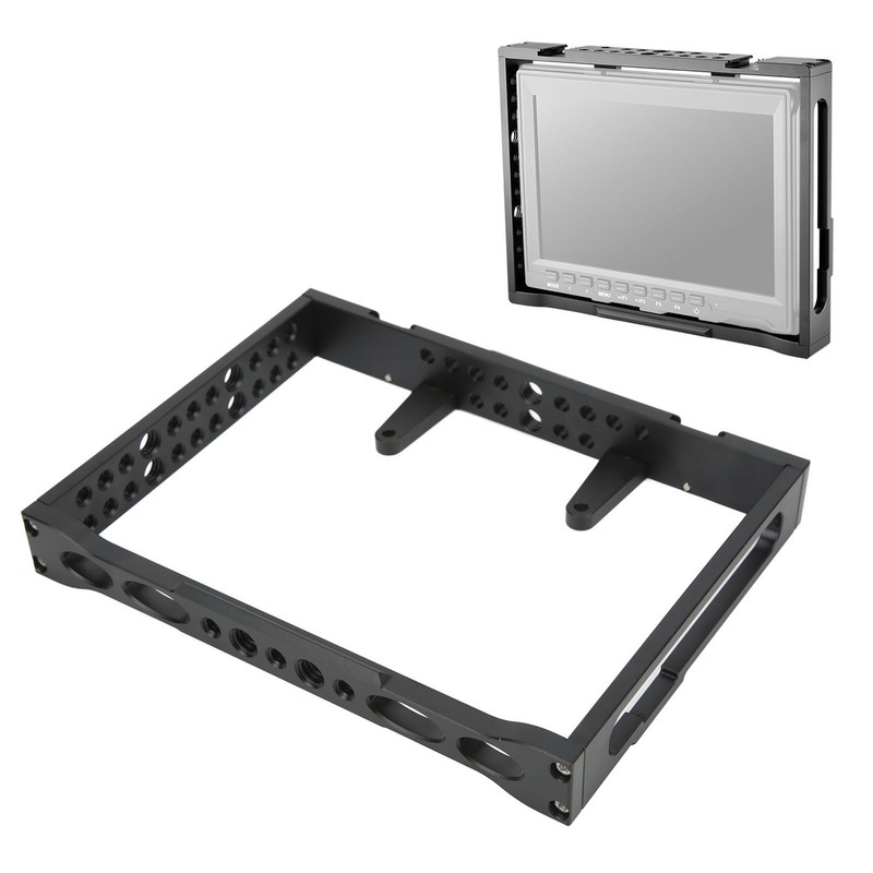 Monitor Cage Aluminum Alloy Multi 1/4 3/8 Holes Professional Camera