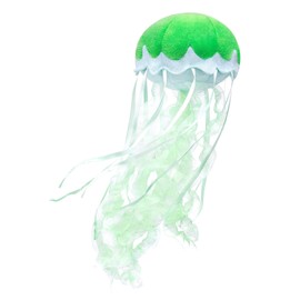 Tiny Heart Jellyfish Plush Toy for Children, Green Jellyfish, 15 cm Simulation of a Cute Jellyfish Plush Toy, Marine Life Series, Soft Stuffed Toy Cushion, Suitable for Bedroom, Living Room Decoration