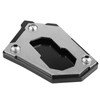 Qiilu Motorcycle Stand Side Stand Extension Plate Pad Enlarge Support
