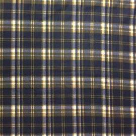 Pico Textiles 4 Yards Bolt - Dark Navy Tartan Fleece Fabric - Sold by The Bolt - Print Fleece Fabric - Ideal for Sewing Projects, Scarves, No Sew Fleece Throws and Tie Blankets