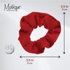 Velvet Solid Scrunchies - Set of 2-Red