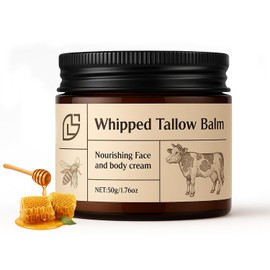 Tallow and Honey Balm for Skin - Mezcla de sebo de carne alimentada con pasto y miel silvestre cruda, hidratante totalmente natural para la cara
