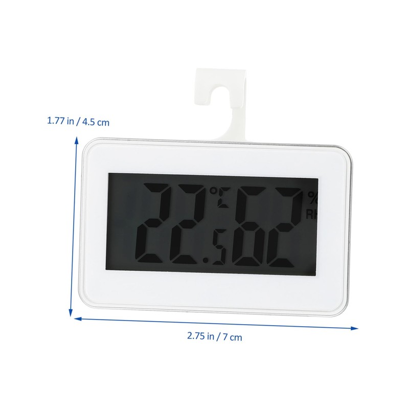 SHOWERORO Digital Refrigerator Thermometer Humidity Accurate Freezer Hygrometer with Temperature