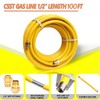 Grehitk 100ft 1/2'' Flexible Gas Line, CSST Corrugated Stainless Steel