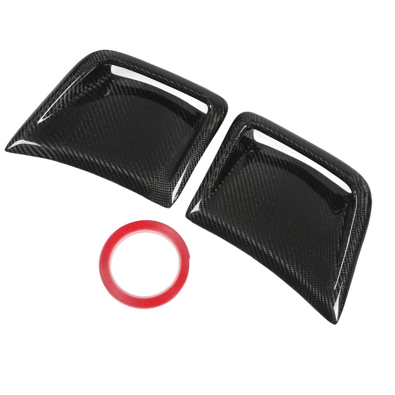 Carbon Fiber Front Bumper Side Vent Cover Replacement for STI
