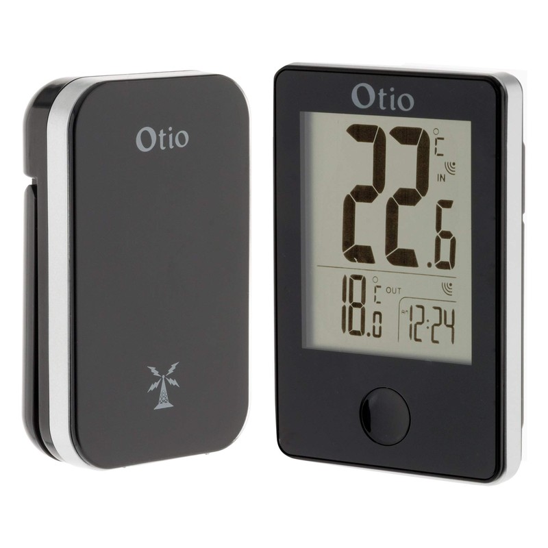 Otio - 936066-Wireless Indoor/Outdoor Thermometer 60 m Black