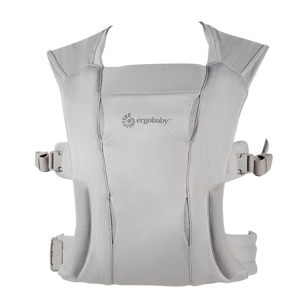 Ergobaby Embrace Soft Air Mesh Ergonomic Baby Carrier for Newborns from Birth, Ergonomic 2-Position Belly Carrier Front Carrier, Soft Grey
