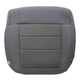 NLQR Front Driver Side Bottom Replacement Seat Cover E5DD Gray Cloth Compatible with Jeep Wrangler Sahara, Rubicon, Sport, X-Sport, X-S, Islander, Mountain 2008 2009 2010