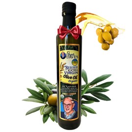Papa Dave's Certified USDA Organic Extra Virgin Olive Oil, Contains Polyphenol First Cold Pressed, Mediterranean Rich Olive Oil for Salad Dressing, Pasta, Sauces, Roasting - Naturally Gluten-Free, Non-GMO, 16.9 Oz, Single Bottle