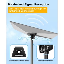 Aluminum Mounting Adapter for Starlink Gen 3 - Versatile Roof Bracket Plate for Standard &amp; V3 Dishes | Robust Pole Adapter Kit-11