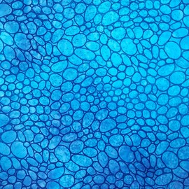 Fire and Ice Fabric Bundle - 4 x Fat Quarter 100% Cotton Batik - Blue Red Orange Fabrics