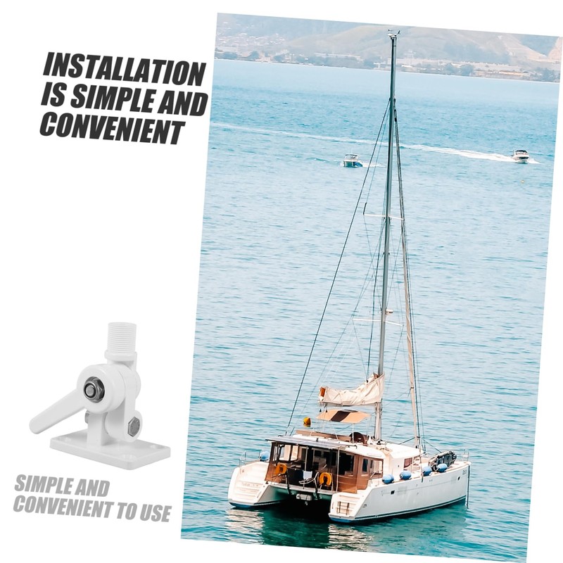 KOMBIUDA Adjustable Multi Function Mount Bracket for Boat Antenna Durable