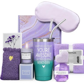 10 Piezas Set de Regalo para Mujeres, Canasta de Spa Relajante para Mujer, Regalos del Día de la Madre, Regalo de Cumpleaños, para Madres, Hermanas, Amigas y Novias