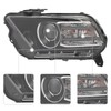 WUSILILU Headlight Assembly for 2013-2014 Ford Mustang HID/Xenon Headlight w/Led