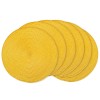 Ahhfsmei Round Braided Placemats 15 Inch Round Table Mats for