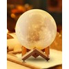 Lámpara De Luna 3d 16 Color Touch Lámpara Recargable 15cm