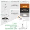 Soliseed 6 Pack 5/6 Inch LED Can Lights with Night