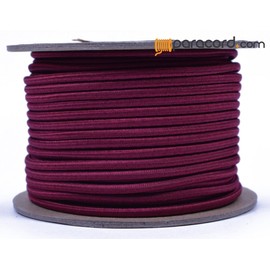 Burgundy 1/8" Shock Cord - BORED PARACORD Marine Grade Shock/Bungee/Stretch Cord 1/8 inch x 100 feet Several Colors - Made in USA