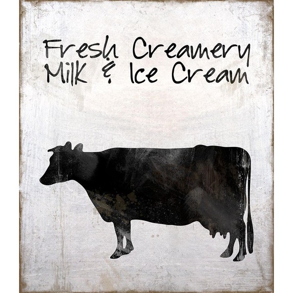 Fresh Creamery Milk And Ice Cream Poster Print - Tina