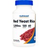 Nutricost Red Yeast Rice 1200mg, 120 Capsules - 60 Serv,