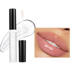 Easilydays Hyaluronic Acid Lip Gloss Clear Lip Gloss for Women, Moisturizing, Non-Sticky Glossy,Ultra High Shine Glosses Liquid Lip Glaze,Long-Lasting Crystal Clear&Fuller-Looking Glass Lip Makeup, 01