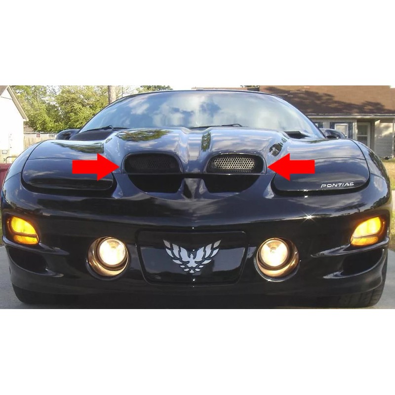 GTOG8TA Pontiac Firebird Trans Am WS6 Hood Grille CHROME Inserts