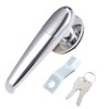 uxcell® Level Handle Cam Lock, Zinc Alloy Chrome Finished L