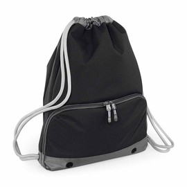 BagBase BG542BLAC Athleisure Gymsac Black Bg542 - Black, M