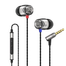 SoundMAGIC E10C Auriculares In Ear con Cable y Micrófono Auriculares Estéreo HiFi de Alta Fidelidad Auriculares Intrauditivos con Aislamiento de Ruido Graves Potentes Cable sin Enredos