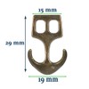 Paracord Planet Two Hole Clasps – Anchor, Bronze (25 Pack)