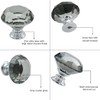 Vandicka 4 Pack 30mm Crystal Glass Cabinet Door Knobs Wardrobe