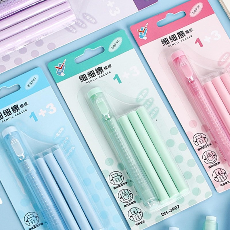 HUIFACAI Retractable Erasers Cartoon Pencil Erasers Art Painting Erasers Push-Pull