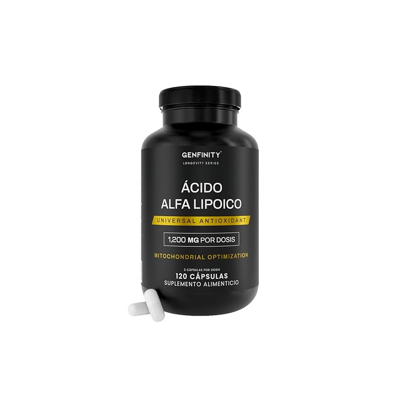 Ácido Alfa Lipoico Ala 200 Por Dosis 120 Cápsulas Pureza
