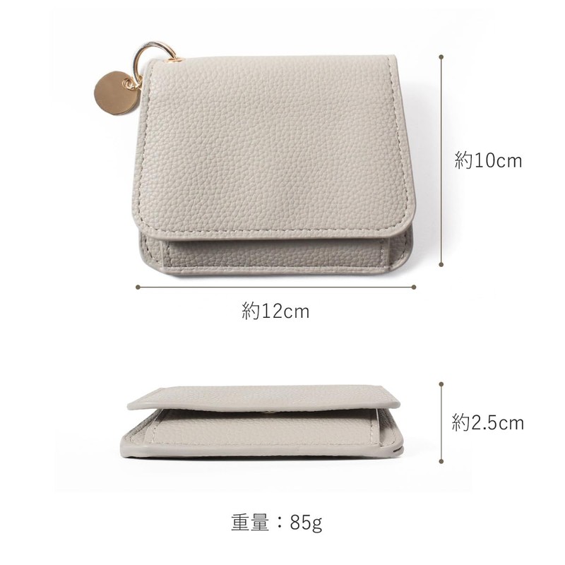 Blancom bp-2020 Women's Mini Wallet, Coin Purse, Bifold Pass Case,
