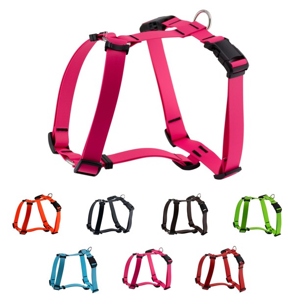 LENNIE Biothane Waterproof Adjustable H Harness Dog Harness Lead Harness