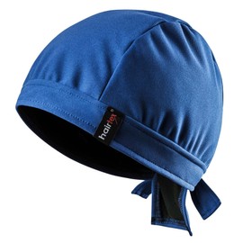 hairtex Stable Hat with Straps - Protects Against Odours - Water Resistant, Dirt-Resistant, Breathable, Pop blue
