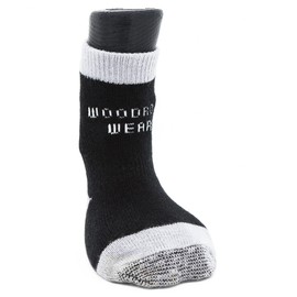 Woodrow Wear, Power Paws Advanced Dog Socks, Black Grey, XL, Fits 95-130 pounds