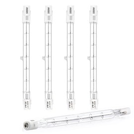 DoRight 500W R7s Halogen Bulb 118 mm Dimmable Warm White 2800K Linear Halogen Floodlight J118 Safety Bulb 118 mm Length Spotlight Bulb 11000lm AC 220-240V (Pack of 5)