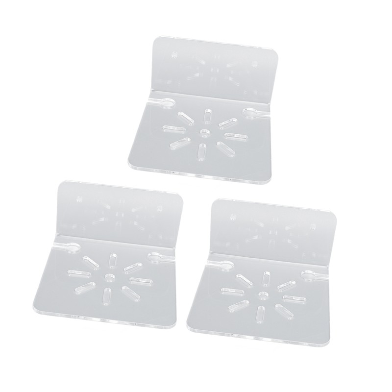 3pcs Acrylic Small Wall Shelf Floating Shelf for Security Cameras