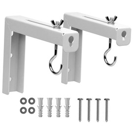 SUPVOX 2pcs Projector Screen Mount Brackets Heavy Duty Wall Hooks for Easy Installation for Home Office Classroom Use Sturdy Design for Projector Screens