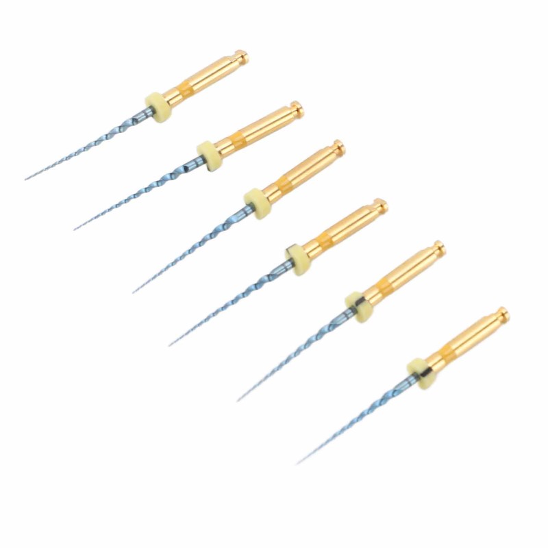 6pcs F1 Endodontic Canal Files Stretchy Metal Portable Rustproof Endodontic