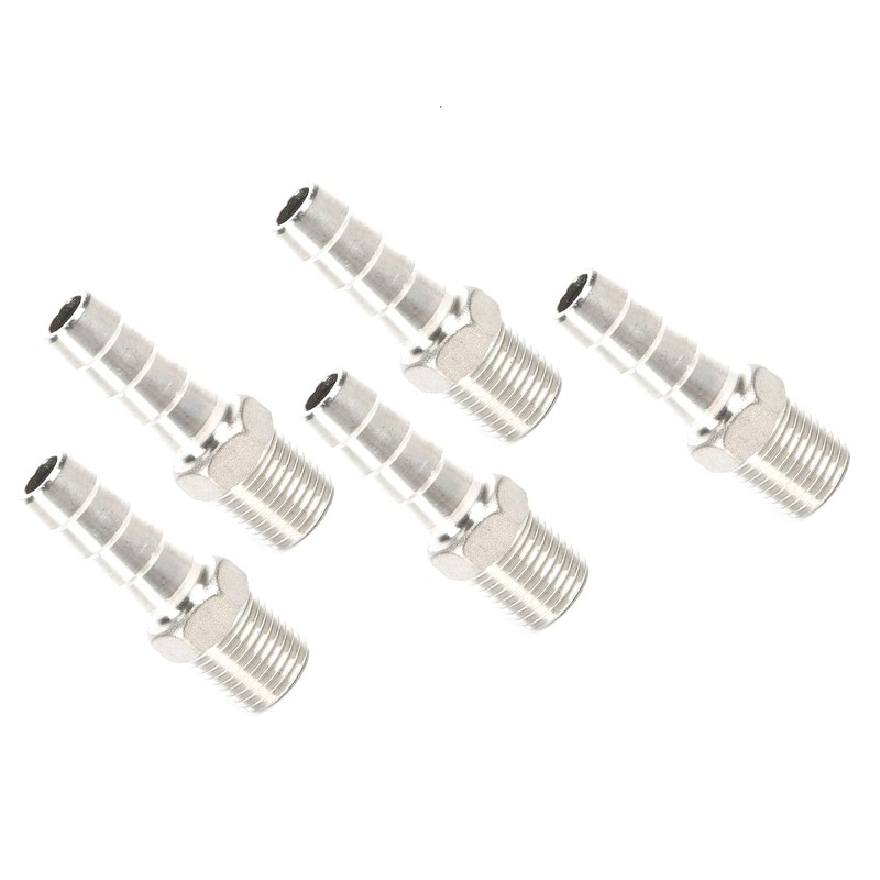 QiiMii Stainless Steel 304 Male Threaded Barb Hose Pipe Fitting