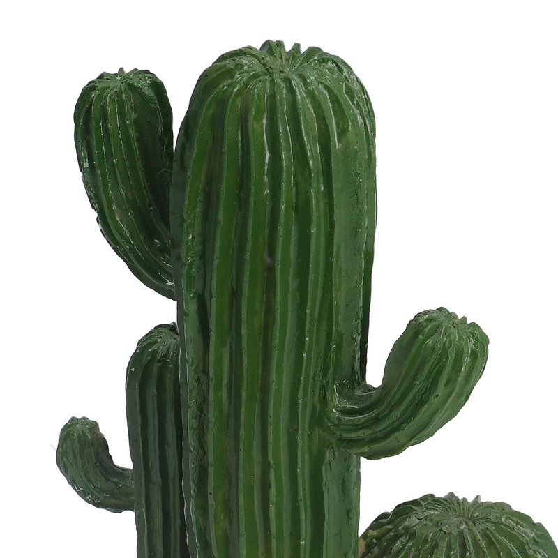 Simulation Resin Cactus Ornament Stable Aquarium Cactus Decoration with Succulents
