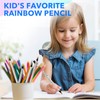 ThEast 10 Rainbow Coloured Pencils, 4 in 1 Colouring Pencils
