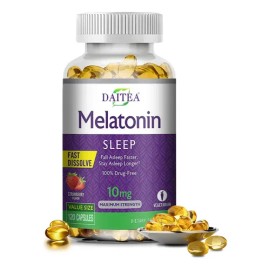 Cápsulas De Suplemento Dietético De Melatonina, Sabor Fresa.                                                                                          