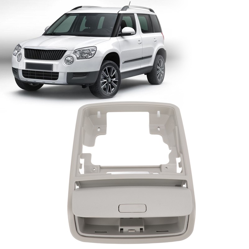 Grey Car Inner Sun Glasses Holder Case with Bracket Frame