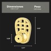 Pendientes Chapados En Oro De 18 Quilates Para Orejas Caídas