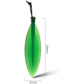 Green Willow Leaf Envelopes Opener Bookmark, Plastic Paper Cutter Plastic Razor Blade Tool for Office, Cutting and Measuring Devices Office and School Supplies